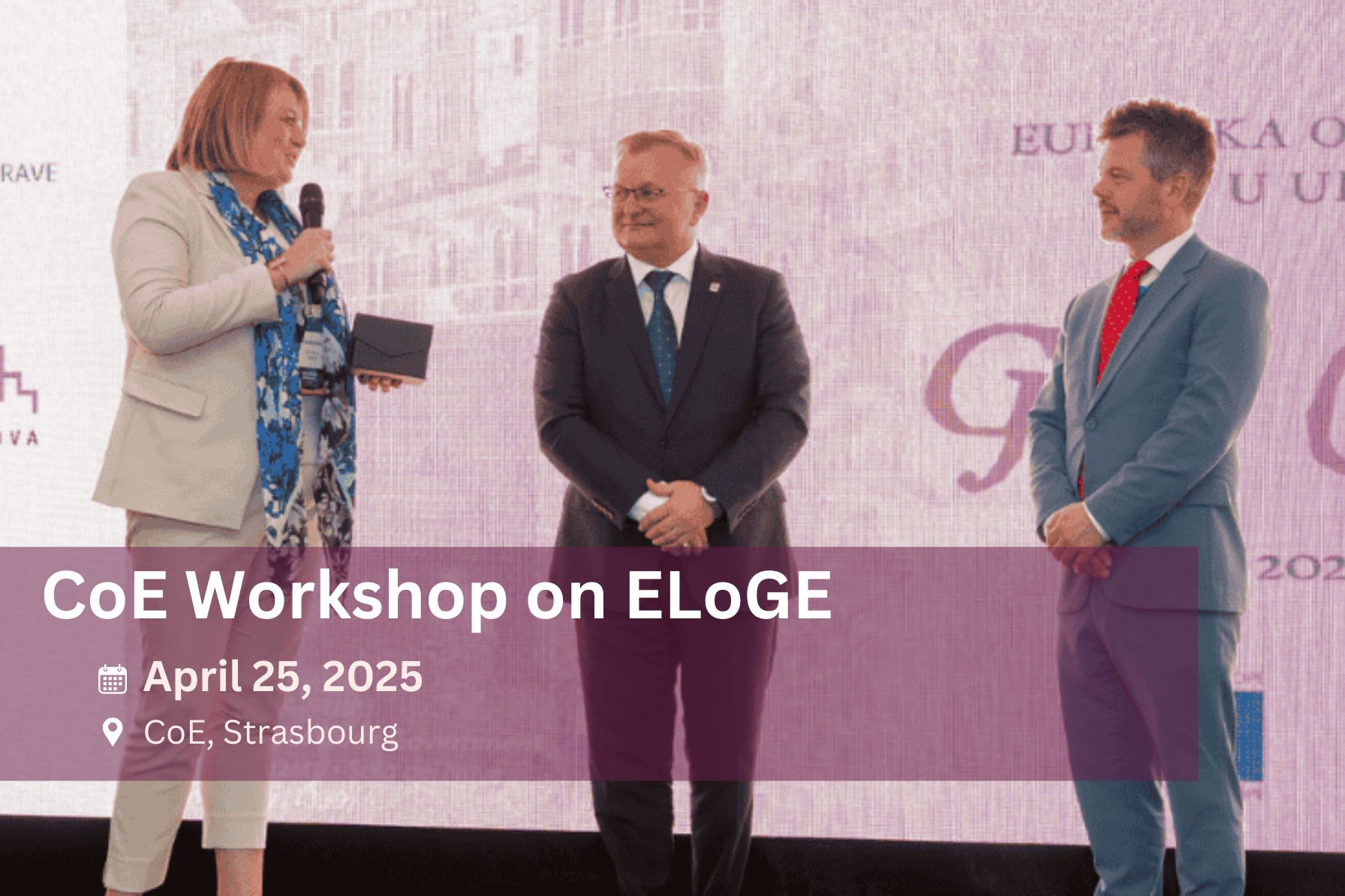 Council of Europe Workshop on ELoGE