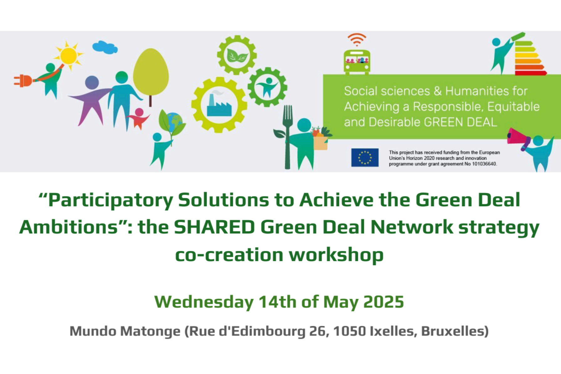 SHARED Green Deal Network co-creation workshop