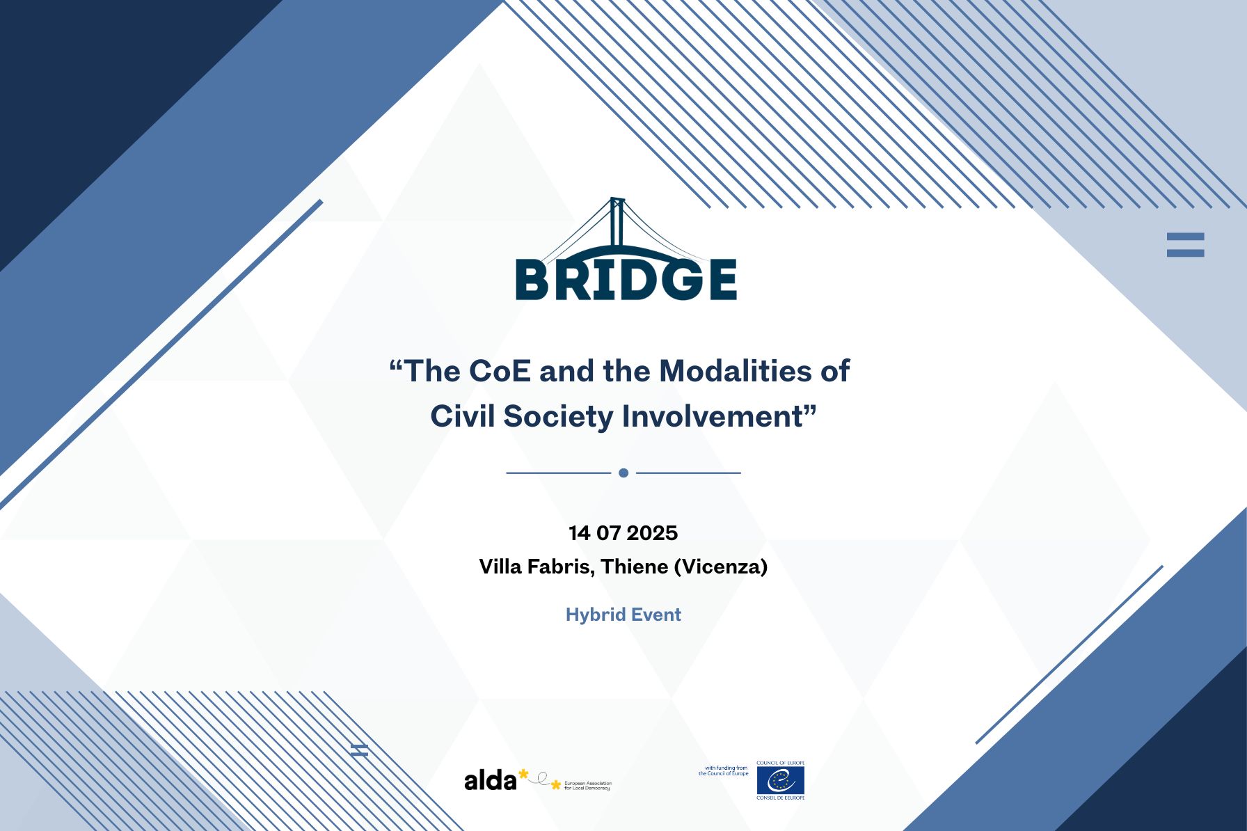 BRIDGE to the Council of Europe – Civil Society in Focus