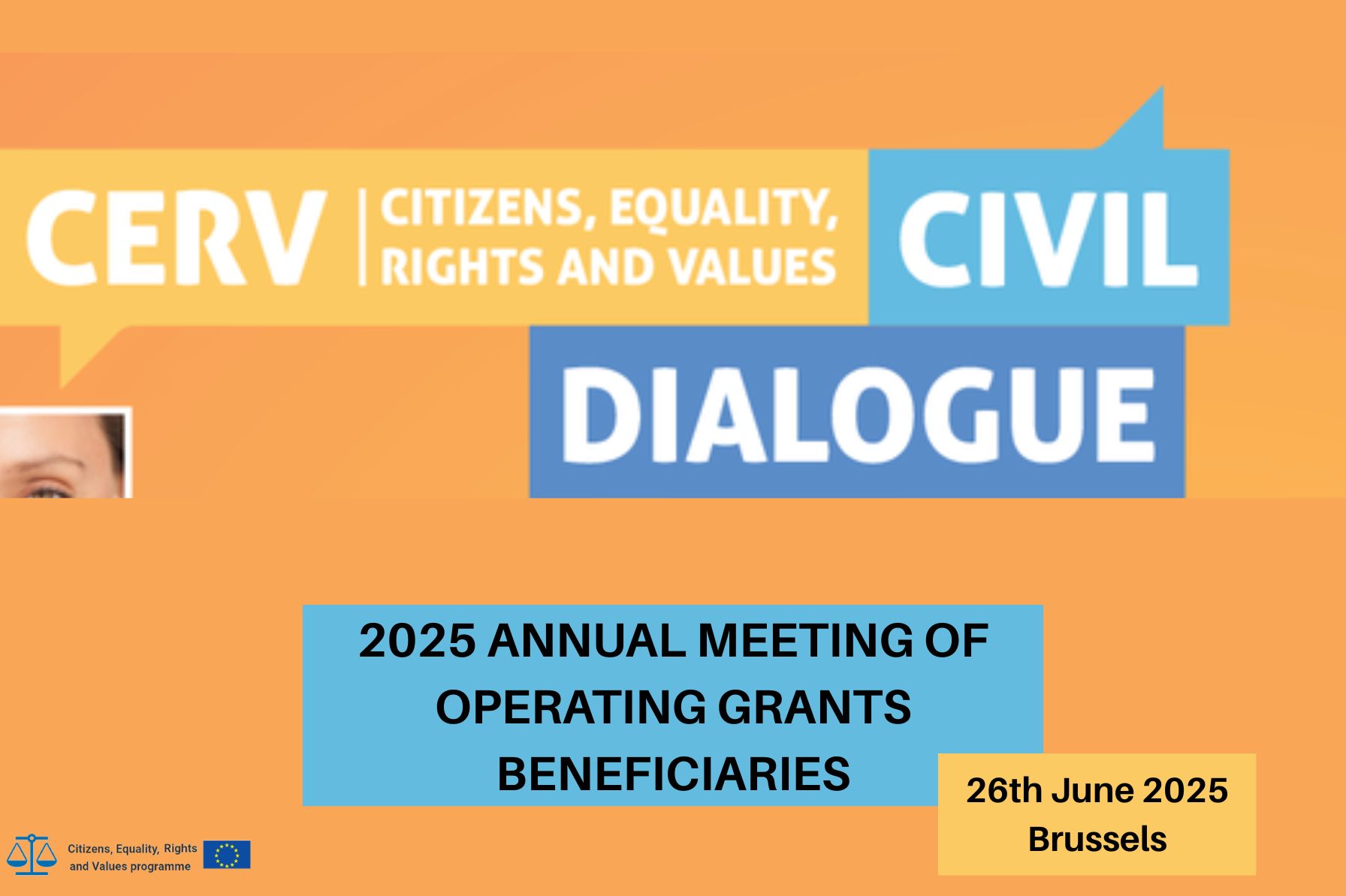 CERV Civil Dialogue – 2025 Annual Meeting of Operating Grants Beneficiaries