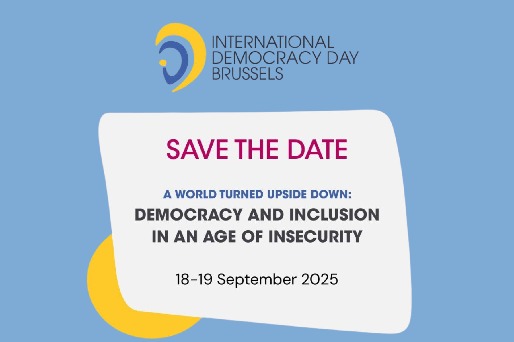 International Democracy Day Brussels 2025