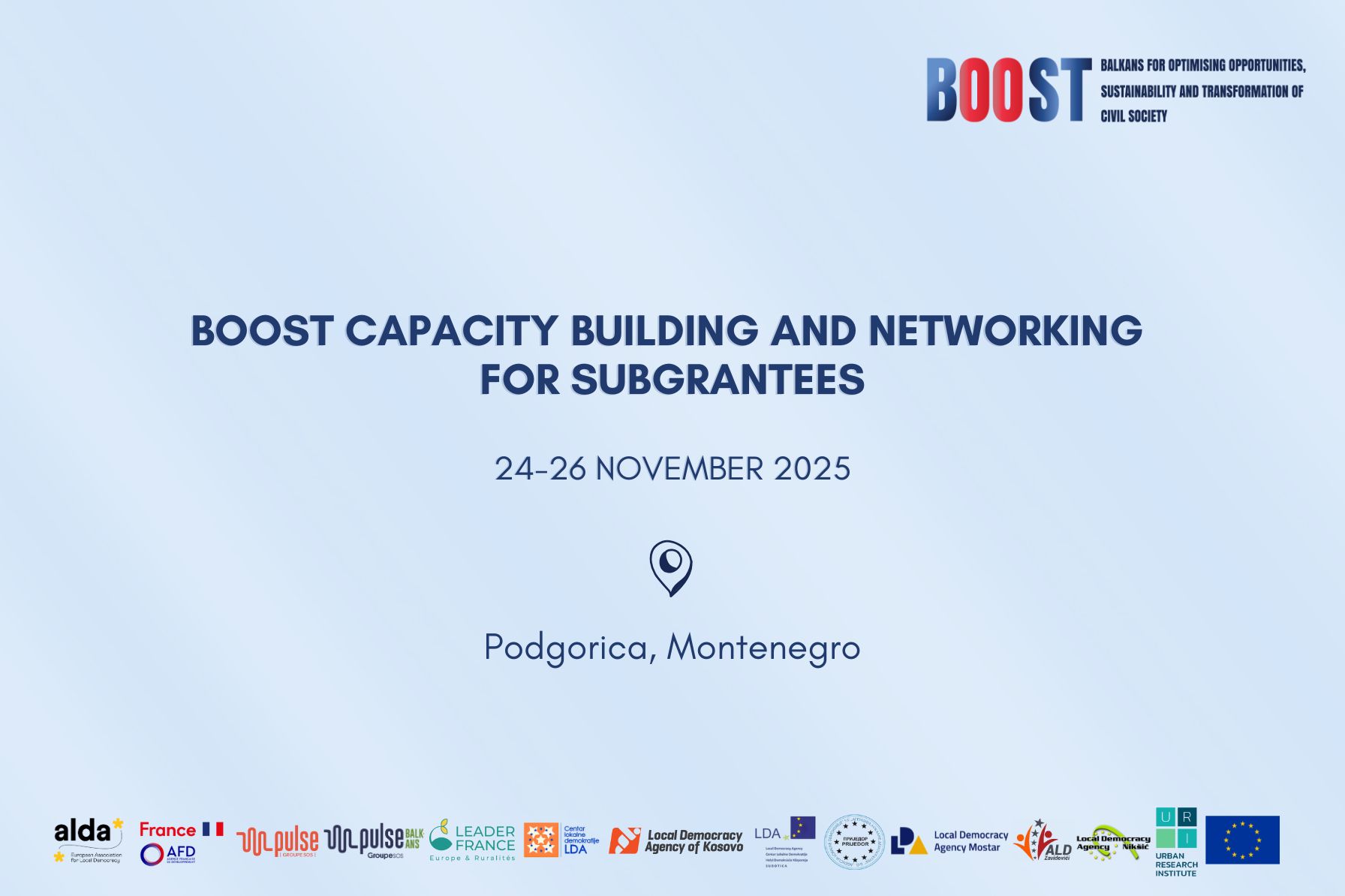 BOOST Capacity Building